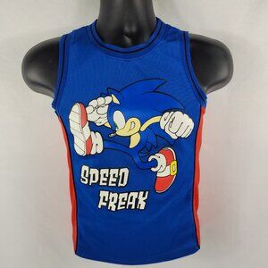 Sega Sonic Hedgehog Speed Freak #20 Printed Basketball Jersey Shirt Boys Small